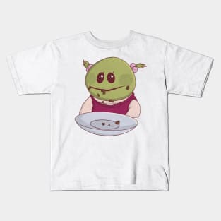 Nanalan, mona eating brownies Kids T-Shirt